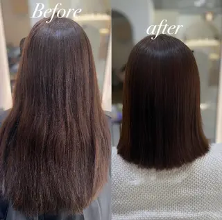 ミディアム パーマ 艶髪・透明感カラー・ 韓国ヘア・Yuriのヘアスタイル