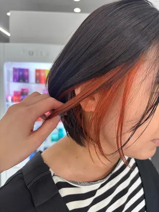 ミディアム 新村 華奈絵のヘアスタイル