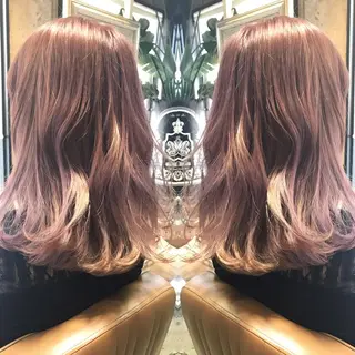 セミロング カラー パーマ ヘアアレンジ メンズ キッズ ネイル マツエク・マツパ サロンドミルク 原宿のヘアスタイル