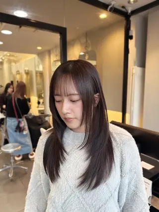ロング カラー レイヤー／ボブ/艶髪 🎀ENA🎀のヘアスタイル