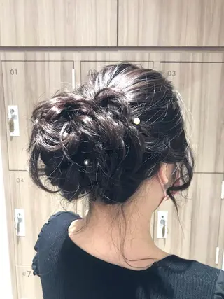 ロング ヘアアレンジ ヘアセット/メンズ パーマChihoのヘアスタイル