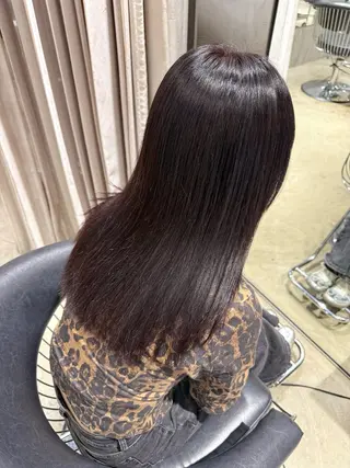 ロング カラー 須藤 優真 切りっぱなしボブのヘアスタイル