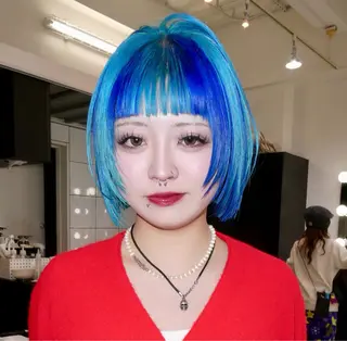 ミディアム カラー こだわりハイトーン/ ケアブリーチ/岸のヘアスタイル