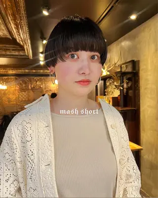 ショート haco＋所属・圧倒的デザイン力 店長🎨RENAのヘアスタイル