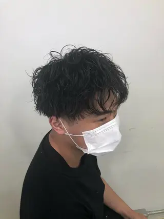 パーマ メンズ メンズ特化 古賀陸斗のヘアスタイル