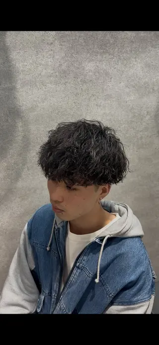 ショート パーマ メンズ トレンド🔥メンズ 特化⚡️網野裕希のヘアスタイル