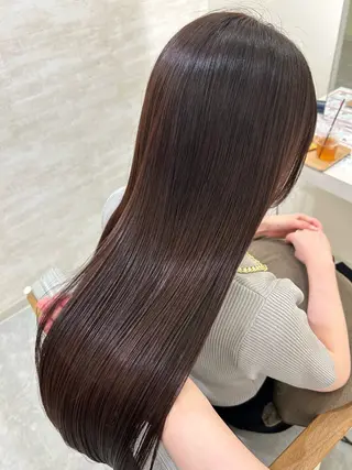 ロング カラー ヘアアレンジ 髪質改善&艶感カラー 🪄岡井美結のヘアスタイル