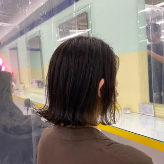 セミロング カラー ヘアアレンジ mai🍑暖色カラー /レイヤー💖のヘアスタイル