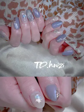 ミディアム めぐみのネイルサロン スタッフ練習のネイルデザイン