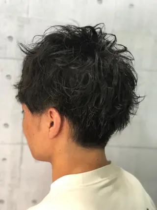 ショート パーマ メンズ 北脇 健治のヘアスタイル