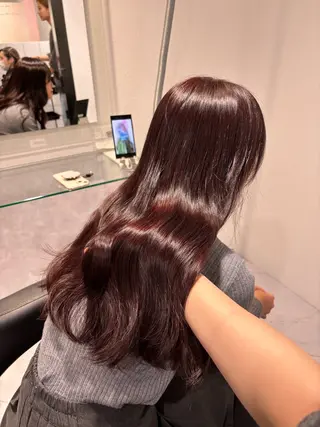 ロング カラー 表参道♡暗髪♡ 艶カラー♡アユミのヘアスタイル