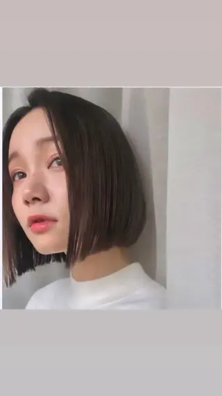 ショート カラー 縮毛矯正・似合わせ タナカ レイヤのヘアスタイル