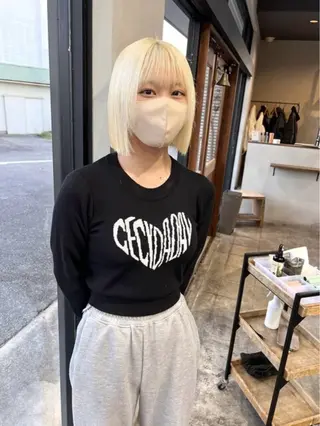 カラー 透明感/ハイトーン /デザインカラー大輝のヘアスタイル