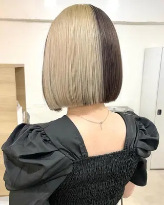 ショート カラー パーマ 銀座No.1髪質改善 縮毛矯正/本木のヘアスタイル