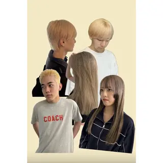 ミディアム カラー メンズ 内沼 恵留菜のヘアスタイル