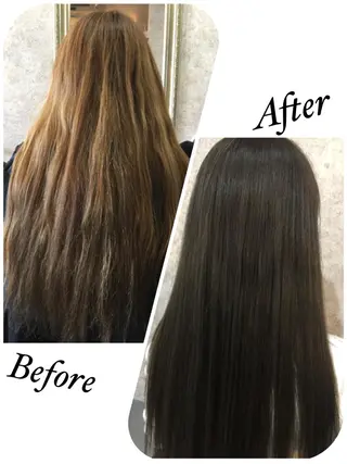 ロング メンズスタイル バレイヤージュ　齋藤のヘアスタイル