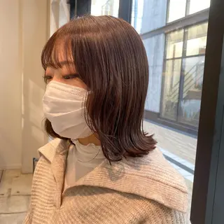 ミディアム カラー ヘアアレンジ 完全💗マンツーマン marinのヘアスタイル