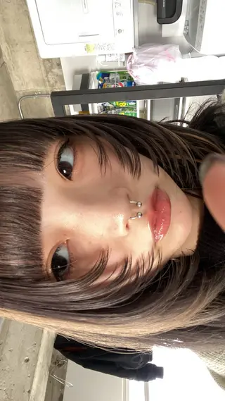 セミロング ヘアアレンジ MANA /レイヤー /暖色カラーのヘアスタイル