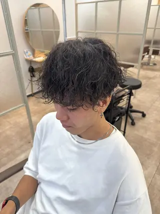 ショート 中島 稔/稲毛メンズパーマのヘアスタイル