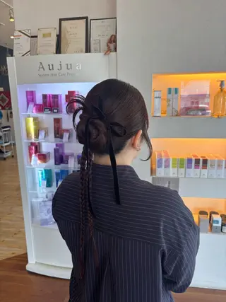 ヘアアレンジ レディースレイヤー× 透明感カラー/紗彩のヘアスタイル