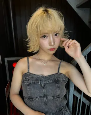 ショート 韓国ヘア/ハイトーン RYUSEIのヘアスタイル