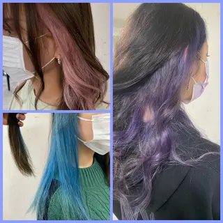 ミディアム 中目黒ブリーチカラー ボブ橋本青輝のヘアスタイル