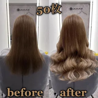 ロング KOSEI シールエクステのヘアスタイル