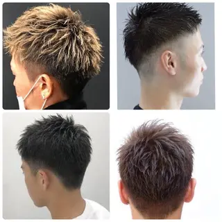ショート カラー 💇🏻‍♂️パーマ ニキ✨本田龍斗のヘアスタイル