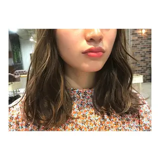 ミディアム カラー 竹嶌 健吾のヘアスタイル