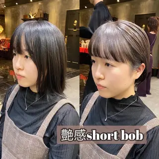 ショート カラー 透明感カラー🌿 グレージュ🐺陽介のヘアスタイル
