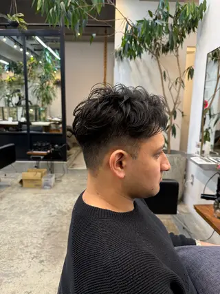 パーマ メンズ 川口開世 short cutのヘアスタイル