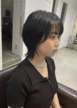 ショート 似合わせカット 透明感カラー/中野のヘアスタイル