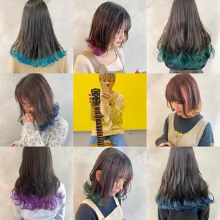 ロング カラー ヘアアレンジ 【池袋/スパイキー ショート】ⓝⓘⓜⓤのヘアスタイル