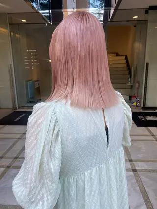 セミロング カラー riria/ボブ /透明感カラー🎀のヘアスタイル