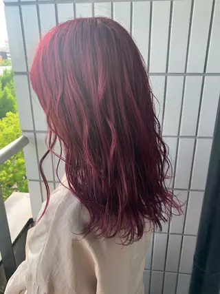 ミディアム カラー ✅ケアブリーチ✅ トヨオカ ノブヒデのヘアスタイル