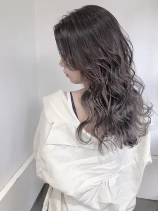セミロング カラー GiseL天神カラー 髪質改善/ブリーチのヘアスタイル