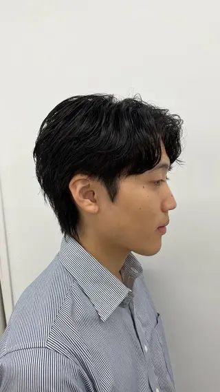 ショート パーマ メンズ 🏆メンズヘア特化 🥇代表りんぺーのヘアスタイル