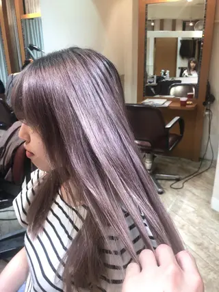 ロング カラー 100%髪質改善特化 TRUNSのヘアスタイル
