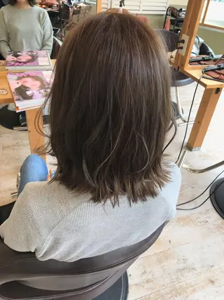 ミディアム カラー Rayt hair レイトヘアーのヘアスタイル