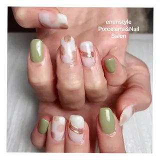 ミディアム ネイル 👑enen style👑のネイルデザイン