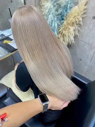 ロング カラー ⭕️ダメージレス特化 髪質改善🥇丸山憲人のヘアスタイル