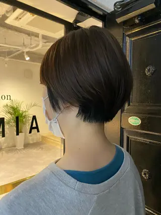 ショート 丸みボブ　ショート ｍａｎａｍｉのヘアスタイル