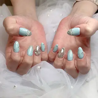 ネイル mau🩵nail 堺筋本町｜心斎橋のネイルデザイン