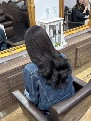 ロング カラー ヘアアレンジ LIP 大阪本店 エクステ 堀谷和孝のヘアスタイル