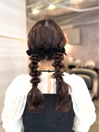 ロング ヘアアレンジ 🩶鈴木茉奈🩶艶髪 /透明感/暖色カラーのヘアスタイル