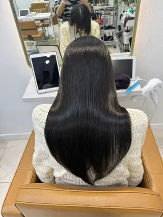 ロング 中顔面短縮 顔まわり新田大翔のヘアスタイル