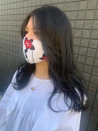 ロング カラー hub hair レイヤー/透明感のヘアスタイル