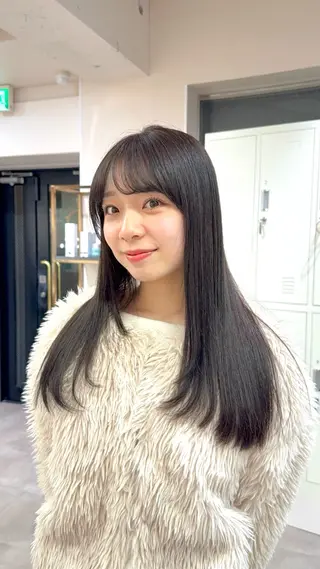 ロング 韓国レイヤー 🎀ダブルカラーのヘアスタイル