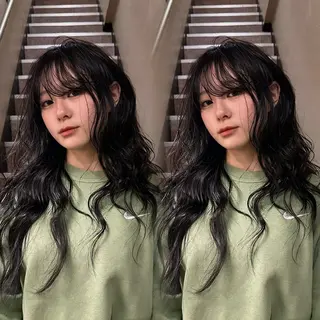 ロング カラー ainya/心斎橋 /ハイトーン/カラーのヘアスタイル