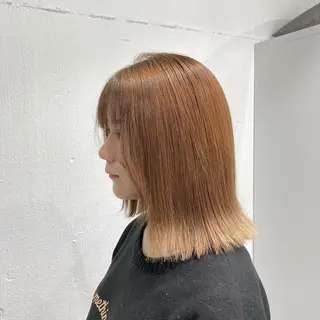 ミディアム カラー 渋谷🎨ブリーチ特化 ×エクステ🎨レンのヘアスタイル